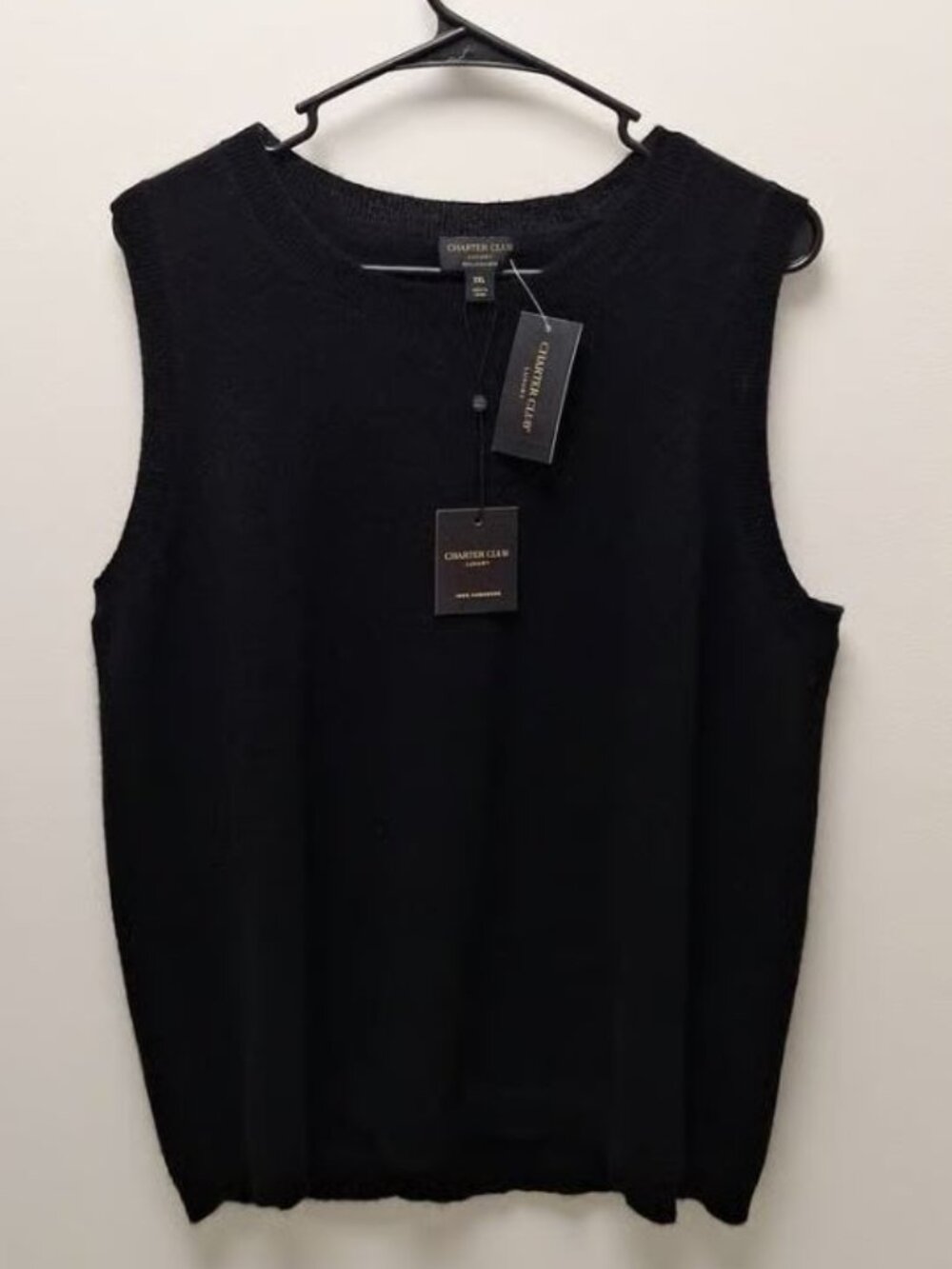 Charter Club Women's 100% Cashmere Sleeveless Vest Size XXL ORG $129 RackD NWT
